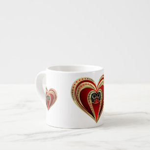 Xícara De Espresso Coração Real