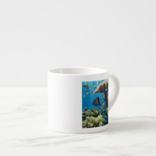Xícara De Espresso Coral e peixes no Mar Vermelho, Egipto