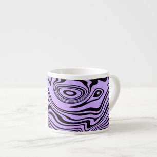 Xícara De Espresso Cores Personalizadas Ondas Espresso Taça - Roxo