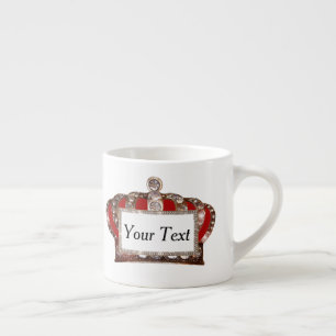 Xícara De Espresso "Coroa real personalizada"