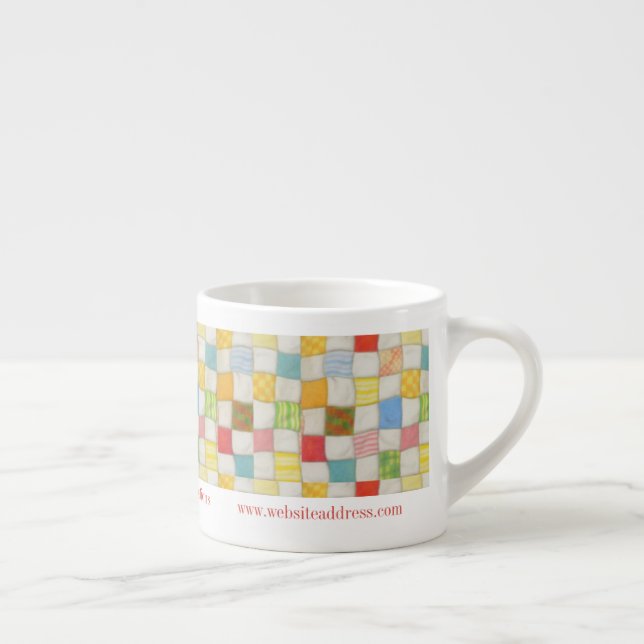 Xícara de Espresso CRAZY QUILT Business ID (Direita)