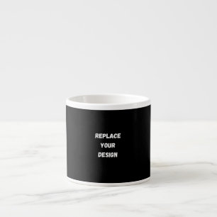 Xícara De Espresso Crie seu próprio design personalizado preto