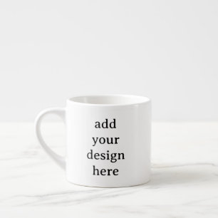 Xícara De Espresso Crie Seu Próprio Modelo Personalizado Simples