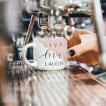 Xícara De Espresso Crítica de Motivação Positiva do Amor ao Vivo Mode<br><div class="desc">Crítica de Motivação Positiva do Amor ao Vivo Moderno</div>