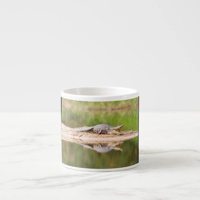 Xícara De Espresso Crocodilo (Frente)