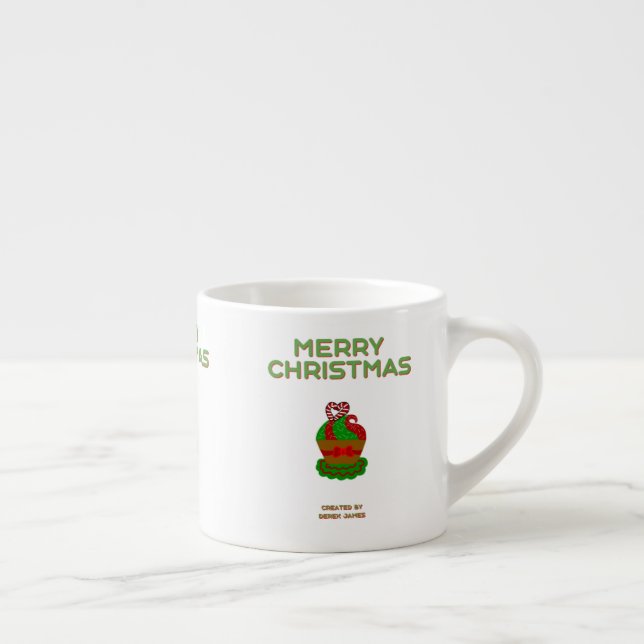 Xícara De Espresso Cupcake de Natal Espresso Mug (Direita)