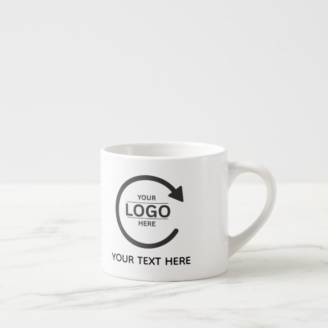 Xícara De Espresso Custom Business Brand Logo (Direita)