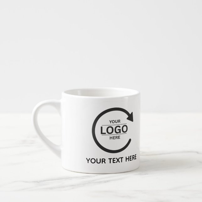 Xícara De Espresso Custom Business Brand Logo (Esquerda)
