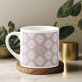 Xícara De Espresso Damask Ambience Toscânia - Taça Espresso Rosa Páli