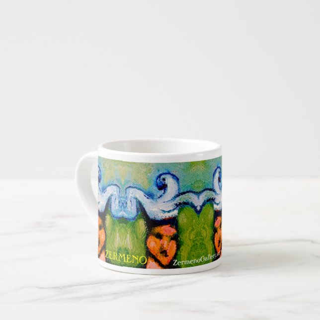 Xícara De Espresso De "copo do café Les Hommes Du Cirque" (Frente Esquerda)