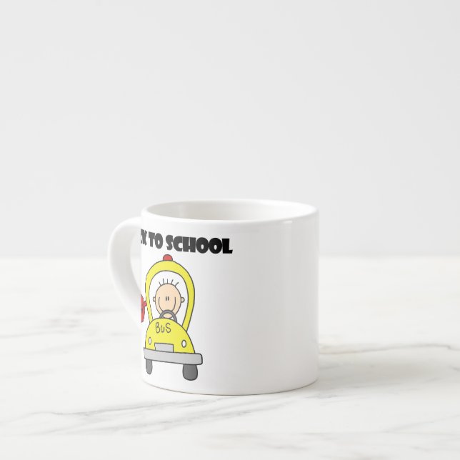 Xícara De Espresso De Volta à Escola (Frente Esquerda)