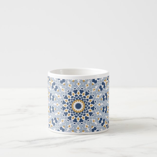 Xícara De Espresso Decoração Árabe Persa Oriental Turca Arabesco (Frente)