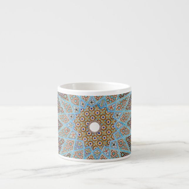 Xícara De Espresso Decoração Árabe Persa Oriental Turca Arabesco (Frente)