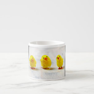 Xícara De Espresso Decoração da páscoa - pintinhos seguidos
