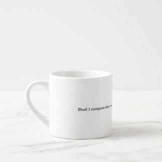Xícara De Espresso Decoração de Citação de Verão de Shakespeare para