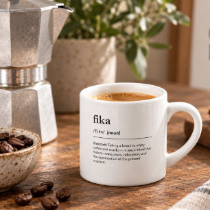 Xícara De Espresso Definição de Fika pausa para café sueca moderna