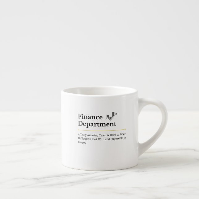 Xícara De Espresso Departamento Financeiro Café Mug (Direita)