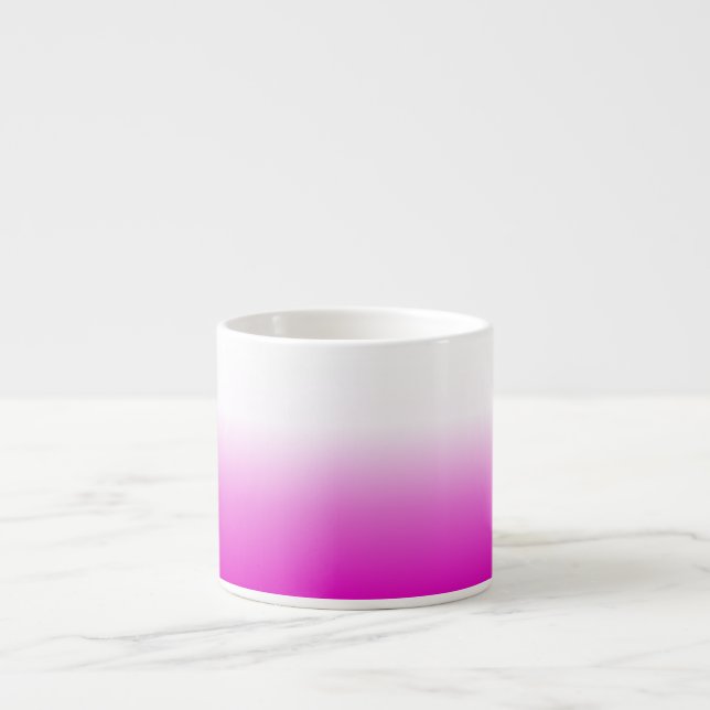 Xícara De Espresso Design-60416 de Fundo de Gradiente Ombr Rosa (Frente)