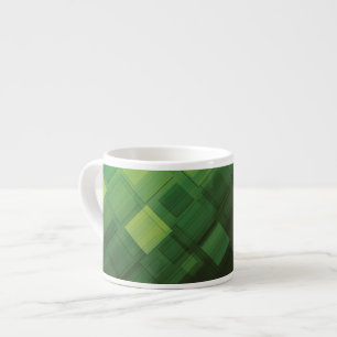 Xícara De Espresso Design abstrato verde da tecnologia