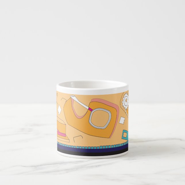 Xícara De Espresso design de papelaria laranja (Frente)