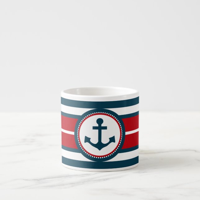 Xícara De Espresso Design náutico (Frente)