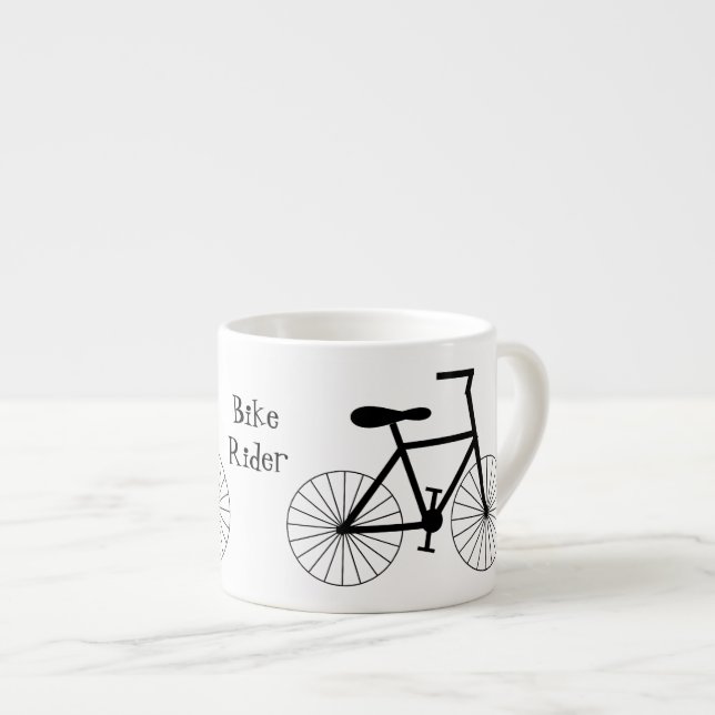 Xícara De Espresso Design personalizado da bicicleta (Frente Esquerda)