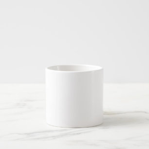 Xícara De Espresso Design simples branco personalizado Adicionar foto