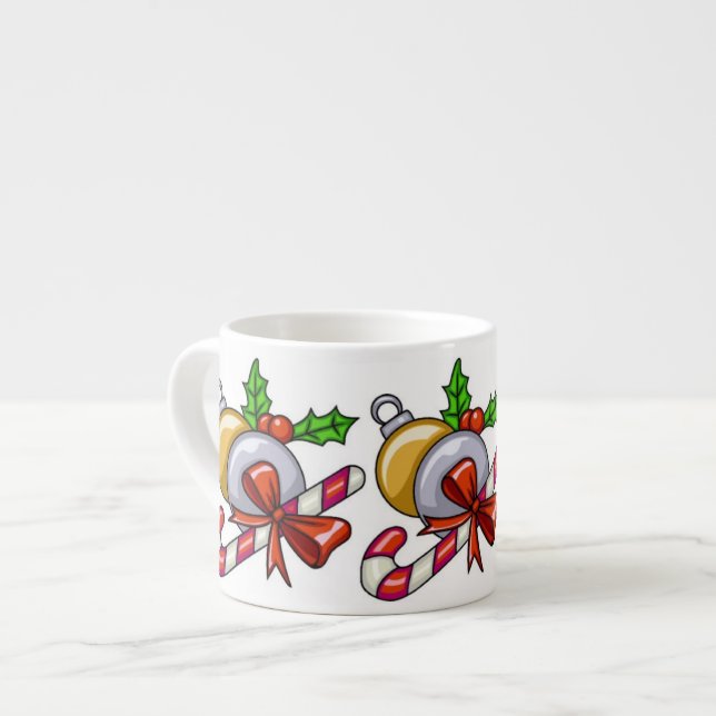 Xícara De Espresso Divertimento do bastão de doces (Frente Esquerda)