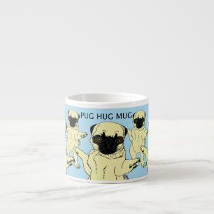 Xícara De Espresso Do "caneca do abraço Pug "