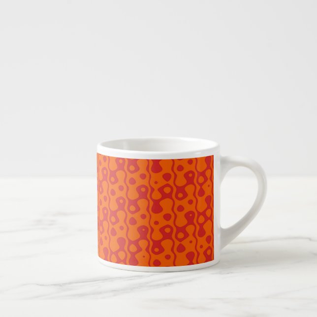 Xícara De Espresso Dois tons de fundo castanho (Direita)