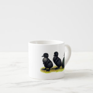 Xícara De Espresso Ducklings Black Cayuga