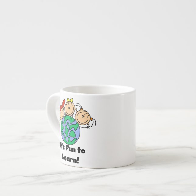 Xícara De Espresso É Divertido Aprender (Frente Esquerda)