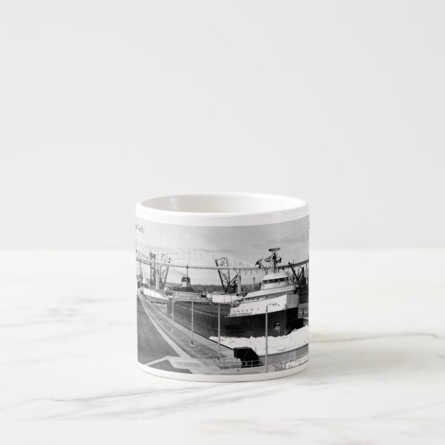 Xícara De Espresso Edmund Fitzgerald Soo Locks espresso mug (Frente)