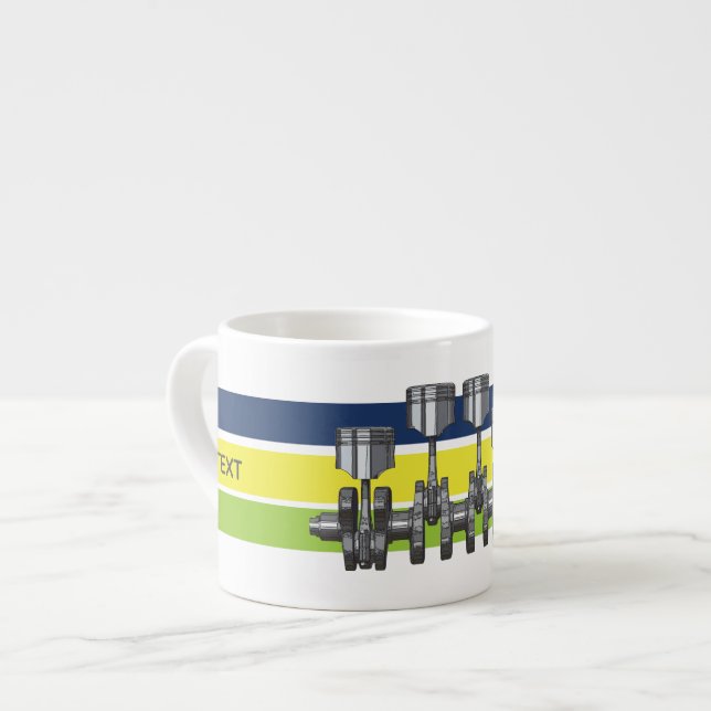 Xícara De Espresso Eixo de manivela do pistão (Frente Esquerda)