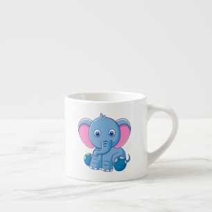 Xícara De Espresso Elefante para Bebê