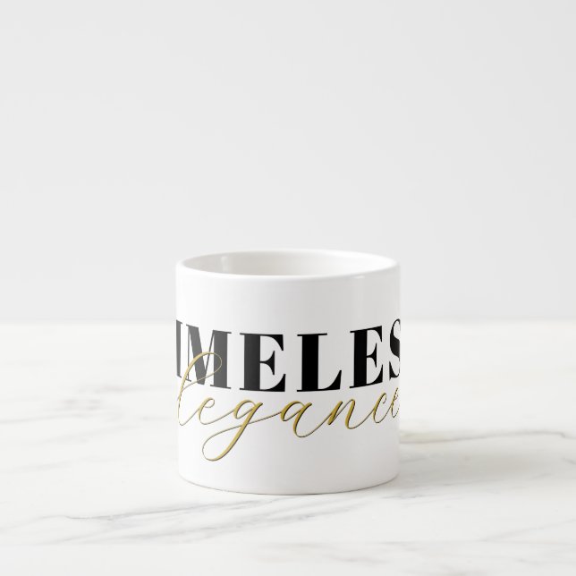 xícara de espresso elegância atemporal  (Frente)