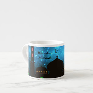 Xícara De Espresso Elegante Ramadan Mubarak Islâmico Masjid Design