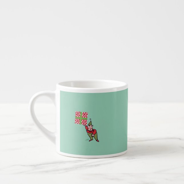 Xícara De Espresso Elf com Bolinhas de presente espresso (Esquerda)