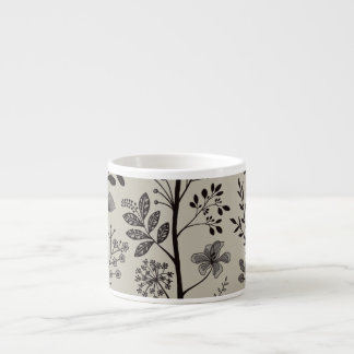 Xícara De Espresso Enchanted Vertical Garden Reverie XS black beige