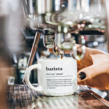 Engraçado barista definição dicionário moderno de