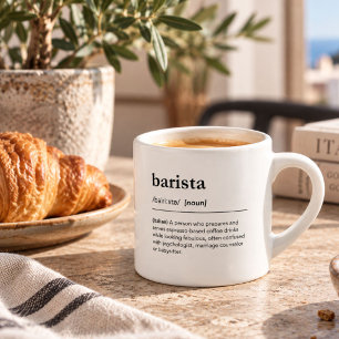 Xícara De Espresso Engraçado barista definição dicionário moderno de