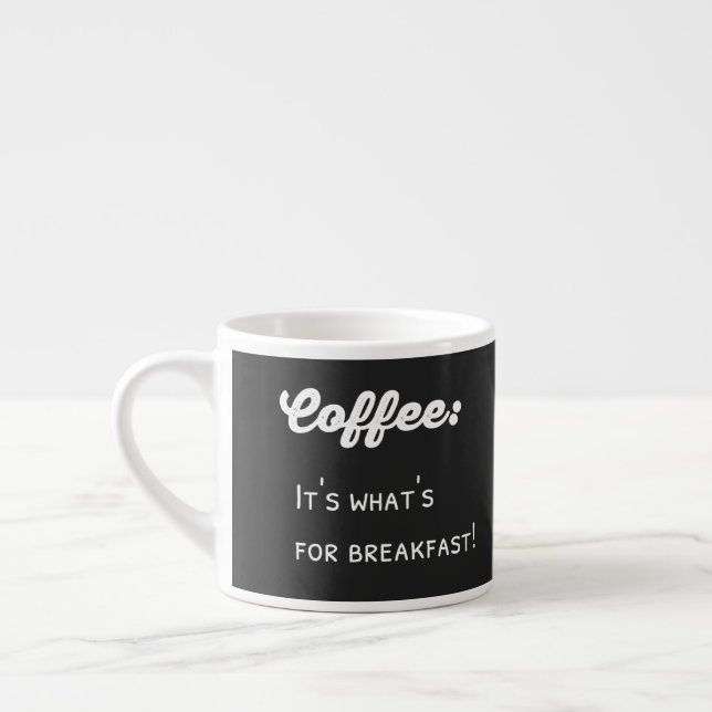 Xícara De Espresso Engraçado Café Dizendo Design de texto (Esquerda)