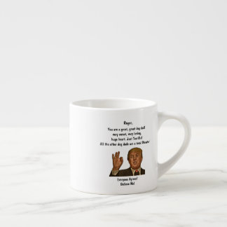 Xícara De Espresso Engraçado Cão Pai Dia de os pais Expresso Mug