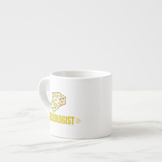 Xícara De Espresso Engraçado Eu Amo Queijo (Frente Esquerda)