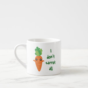 Xícara De Espresso Engraçado eu não faço cenoura todos os desenhos
