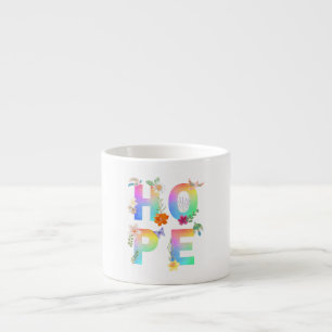 Xícara De Espresso Esperança de inspiração motivacional artística pos