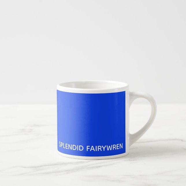 Xícara De Espresso Esplêndido Nome de Cor Azul Fairywren (Direita)