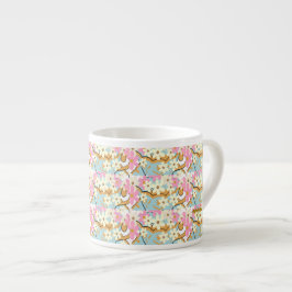 Xícara De Espresso Espresso Floral Espresso Mug - Adiela Akoo
