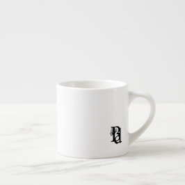 Xícara De Espresso Espresso Mug Abstrato Art Black White Dourado