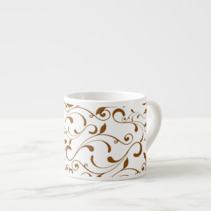 Xícara De Espresso Espresso Mug-Brown Swirls